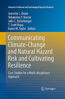 Couverture cartonnée Communicating Climate-Change and Natural Hazard Risk and Cultivating Resilience de 