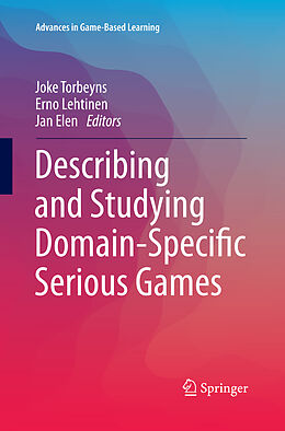 Couverture cartonnée Describing and Studying Domain-Specific Serious Games de 
