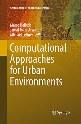 Couverture cartonnée Computational Approaches for Urban Environments de 