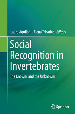 Couverture cartonnée Social Recognition in Invertebrates de 