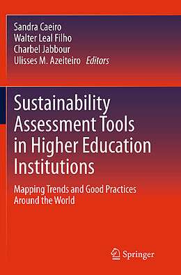 Couverture cartonnée Sustainability Assessment Tools in Higher Education Institutions de 