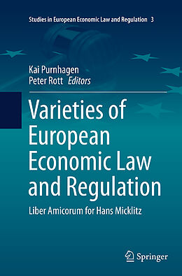 Couverture cartonnée Varieties of European Economic Law and Regulation de 