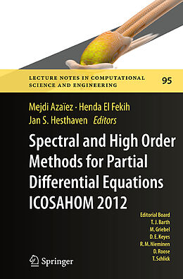 Couverture cartonnée Spectral and High Order Methods for Partial Differential Equations - ICOSAHOM 2012 de 