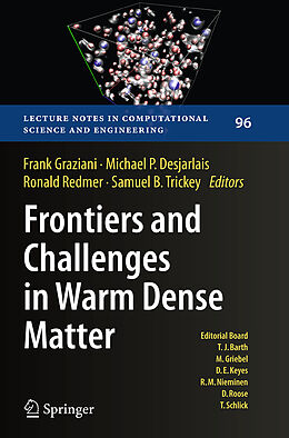 Couverture cartonnée Frontiers and Challenges in Warm Dense Matter de 