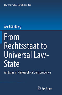 Couverture cartonnée From Rechtsstaat to Universal Law-State de Åke Frändberg