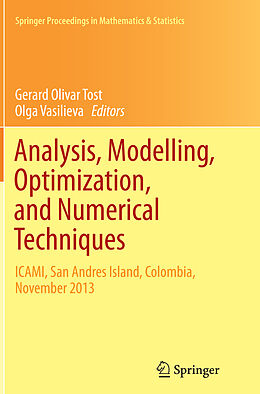Kartonierter Einband Analysis, Modelling, Optimization, and Numerical Techniques von 