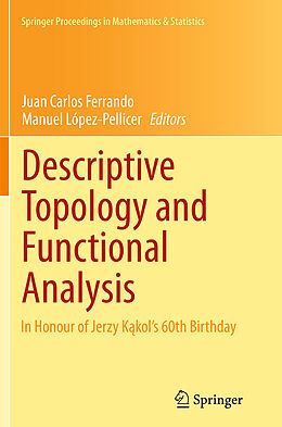 Couverture cartonnée Descriptive Topology and Functional Analysis de 