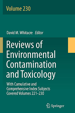 Couverture cartonnée Reviews of Environmental Contamination and Toxicology volume de 