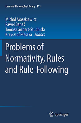 Couverture cartonnée Problems of Normativity, Rules and Rule-Following de 