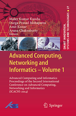 Kartonierter Einband Advanced Computing, Networking and Informatics- Volume 1 von 