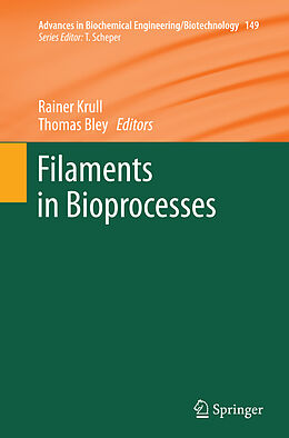 Couverture cartonnée Filaments in Bioprocesses de 