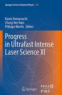 Couverture cartonnée Progress in Ultrafast Intense Laser Science XI de 