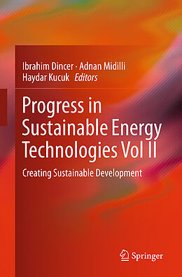 Couverture cartonnée Progress in Sustainable Energy Technologies Vol II de 