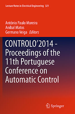 Kartonierter Einband CONTROLO 2014   Proceedings of the 11th Portuguese Conference on Automatic Control von 