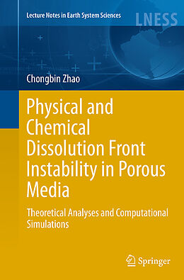 Kartonierter Einband Physical and Chemical Dissolution Front Instability in Porous Media von Chongbin Zhao