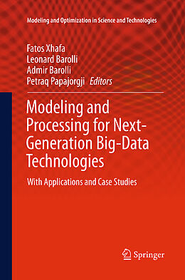 Couverture cartonnée Modeling and Processing for Next-Generation Big-Data Technologies de 