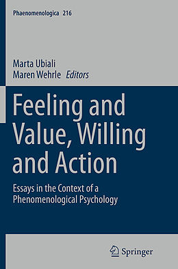 Couverture cartonnée Feeling and Value, Willing and Action de 