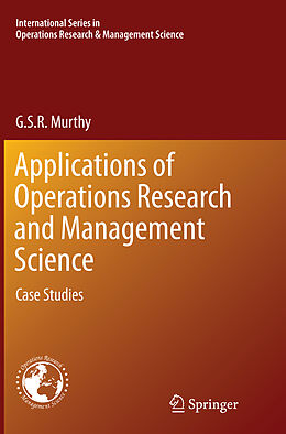 Kartonierter Einband Applications of Operations Research and Management Science von G. S. R. Murthy
