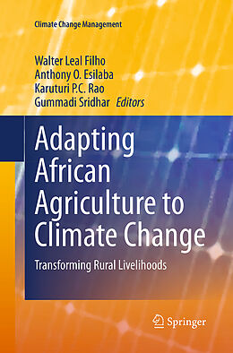 Couverture cartonnée Adapting African Agriculture to Climate Change de 