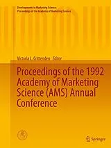 Kartonierter Einband Proceedings of the 1992 Academy of Marketing Science (AMS) Annual Conference von