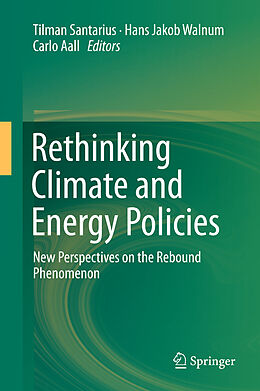 Livre Relié Rethinking Climate and Energy Policies de 