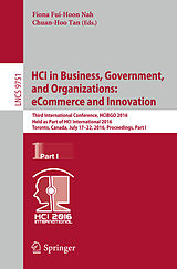 Couverture cartonnée HCI in Business, Government, and Organizations: eCommerce and Innovation de 