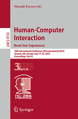 Kartonierter Einband Human-Computer Interaction. Novel User Experiences von 
