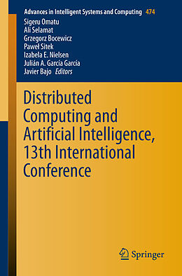Couverture cartonnée Distributed Computing and Artificial Intelligence, 13th International Conference de 