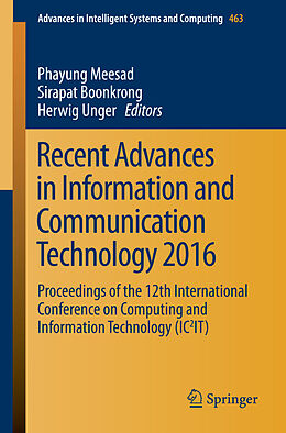 Couverture cartonnée Recent Advances in Information and Communication Technology 2016 de 