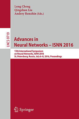 Kartonierter Einband Advances in Neural Networks   ISNN 2016 von 