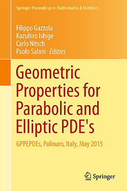 Fester Einband Geometric Properties for Parabolic and Elliptic PDE's von 