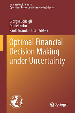 Fester Einband Optimal Financial Decision Making under Uncertainty von 