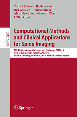 E-Book (pdf) Computational Methods and Clinical Applications for Spine Imaging von 