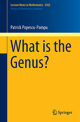Kartonierter Einband What is the Genus? von Patrick Popescu-Pampu