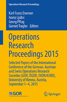 Couverture cartonnée Operations Research Proceedings 2015 de 