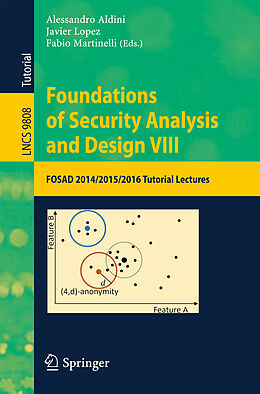 Kartonierter Einband Foundations of Security Analysis and Design VIII von 