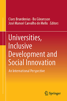 Livre Relié Universities, Inclusive Development and Social Innovation de 