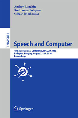 Kartonierter Einband Speech and Computer von 