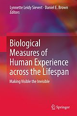 eBook (pdf) Biological Measures of Human Experience across the Lifespan de 