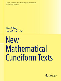 Fester Einband New Mathematical Cuneiform Texts von Jöran Friberg, Farouk N.H. Al-Rawi
