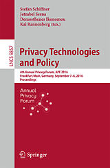 eBook (pdf) Privacy Technologies and Policy de 