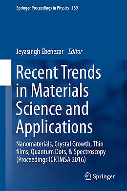 Fester Einband Recent Trends in Materials Science and Applications von 
