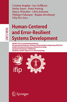Kartonierter Einband Human-Centered and Error-Resilient Systems Development von 