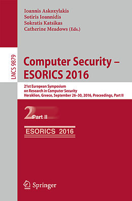 E-Book (pdf) Computer Security - ESORICS 2016 von 