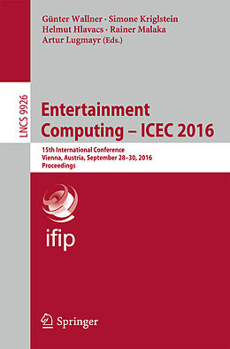 Kartonierter Einband Entertainment Computing - ICEC 2016 von 