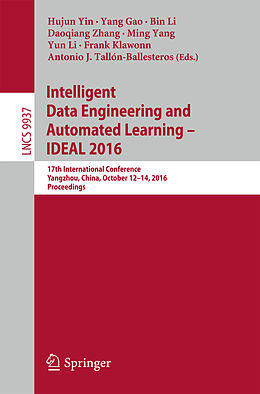 Kartonierter Einband Intelligent Data Engineering and Automated Learning   IDEAL 2016 von 