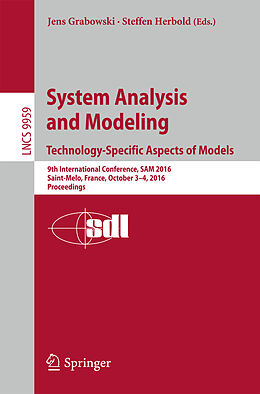 Kartonierter Einband System Analysis and Modeling. Technology-Specific Aspects of Models von 