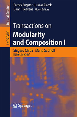 Kartonierter Einband Transactions on Modularity and Composition I von 