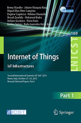 Couverture cartonnée Internet of Things. IoT Infrastructures de 