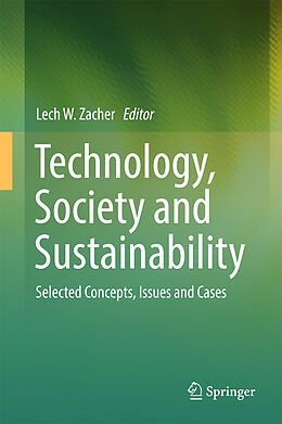 Livre Relié Technology, Society and Sustainability de 